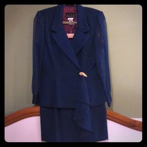 Teal skirt/blazer set